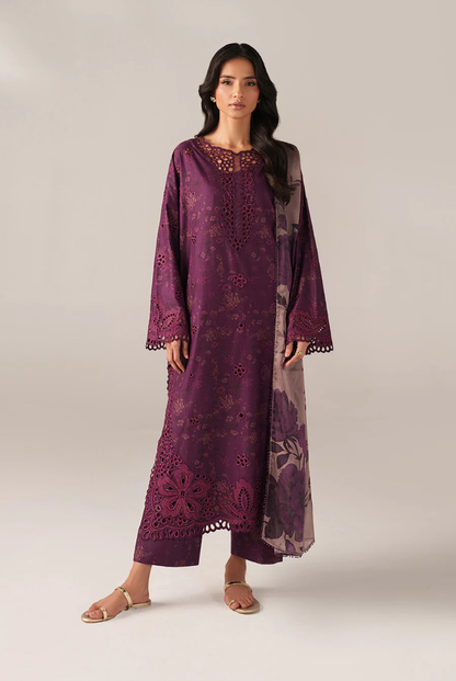 3 Piece Suit Stitched Embroidered Lawn BY Iznik Spring Summer 2026 SS-08