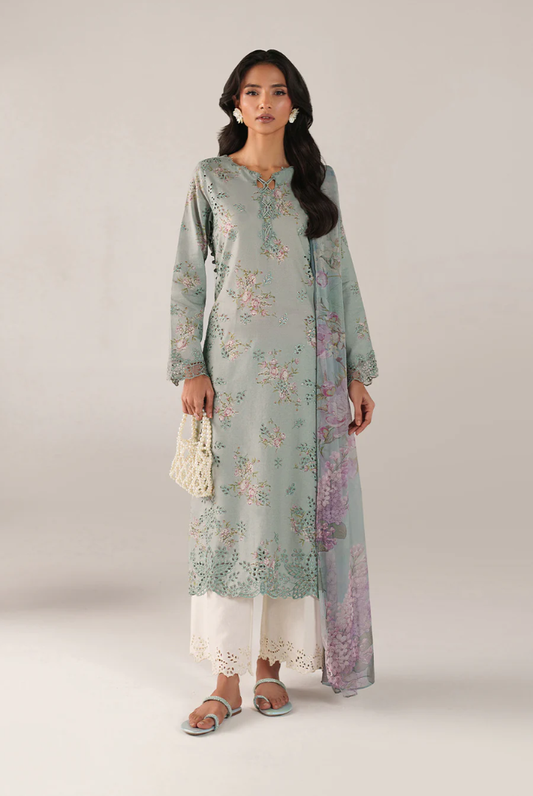 3 Piece Suit Stitched Embroidered Lawn BY Iznik Spring Summer 2026 SS-12