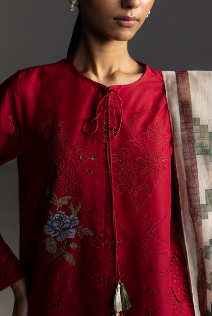 3 Piece Suit Stitched Embroidered Lawn Coco By Zara Shahjahan Lawn’26 SUNE-10A