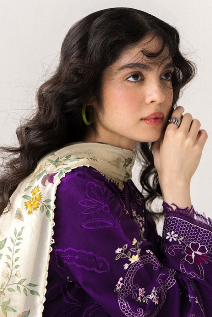 Coco by Zara Shahjahan Edit 26 Vol II Stitched Embroidered Lawn 3 Piece Suit-SUNE-10B