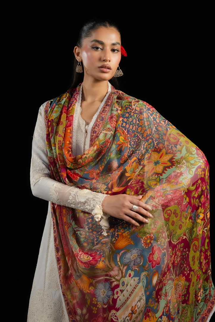 Zan by Hussain Rehar 3 Piece Suit Stitched Luxury Lawn Festive Collection'26-SEFI