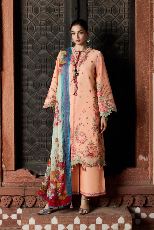Zan by Hussain Rehar 3 Piece Suit Stitched Luxury Lawn Festive Collection'26-SEFTALI