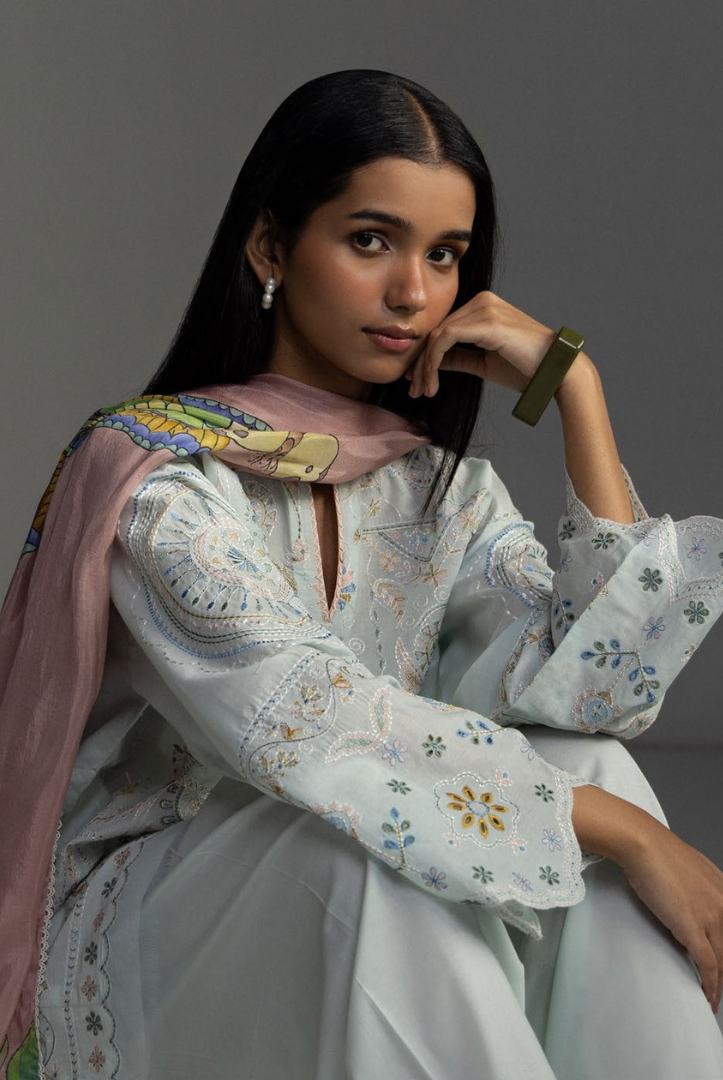 3 Piece Suit Stitched Embroidered Lawn Coco By Zara Shahjahan Lawn’26 VEYA-7B