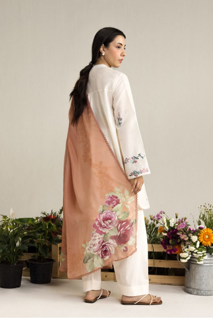 Coco by Zara Shahjahan Edit 26 Vol II Stitched Embroidered Lawn 3 Piece Suit-YURA-3A