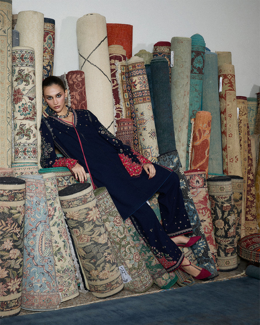 Stitched Karandi Embroidered Jugnu by Hussain Rehar