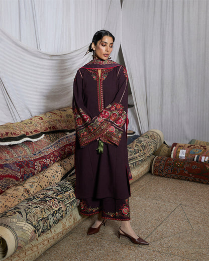 Stitched Karandi Embroidered Jugnu by Hussain Rehar