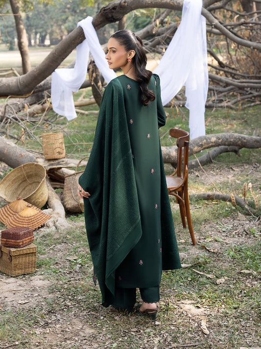 3 PC - Mystique by Sanam Saeed - Stitched Luxury Collection - Emerald Green (Article-05)