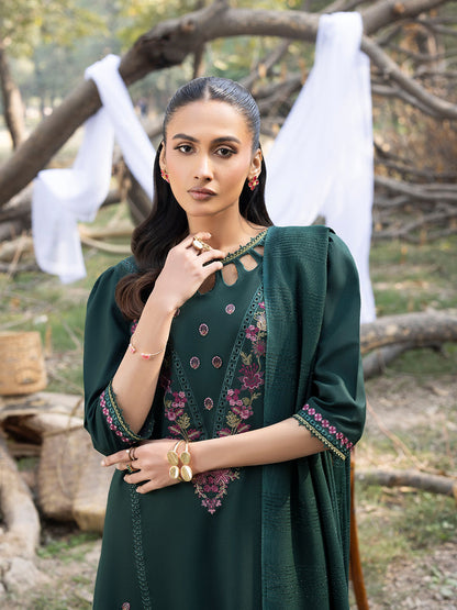 3 PC - Mystique by Sanam Saeed - Stitched Luxury Collection - Emerald Green (Article-05)