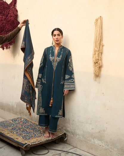 Stitched Karandi Embroidered Jugnu by Hussain Rehar