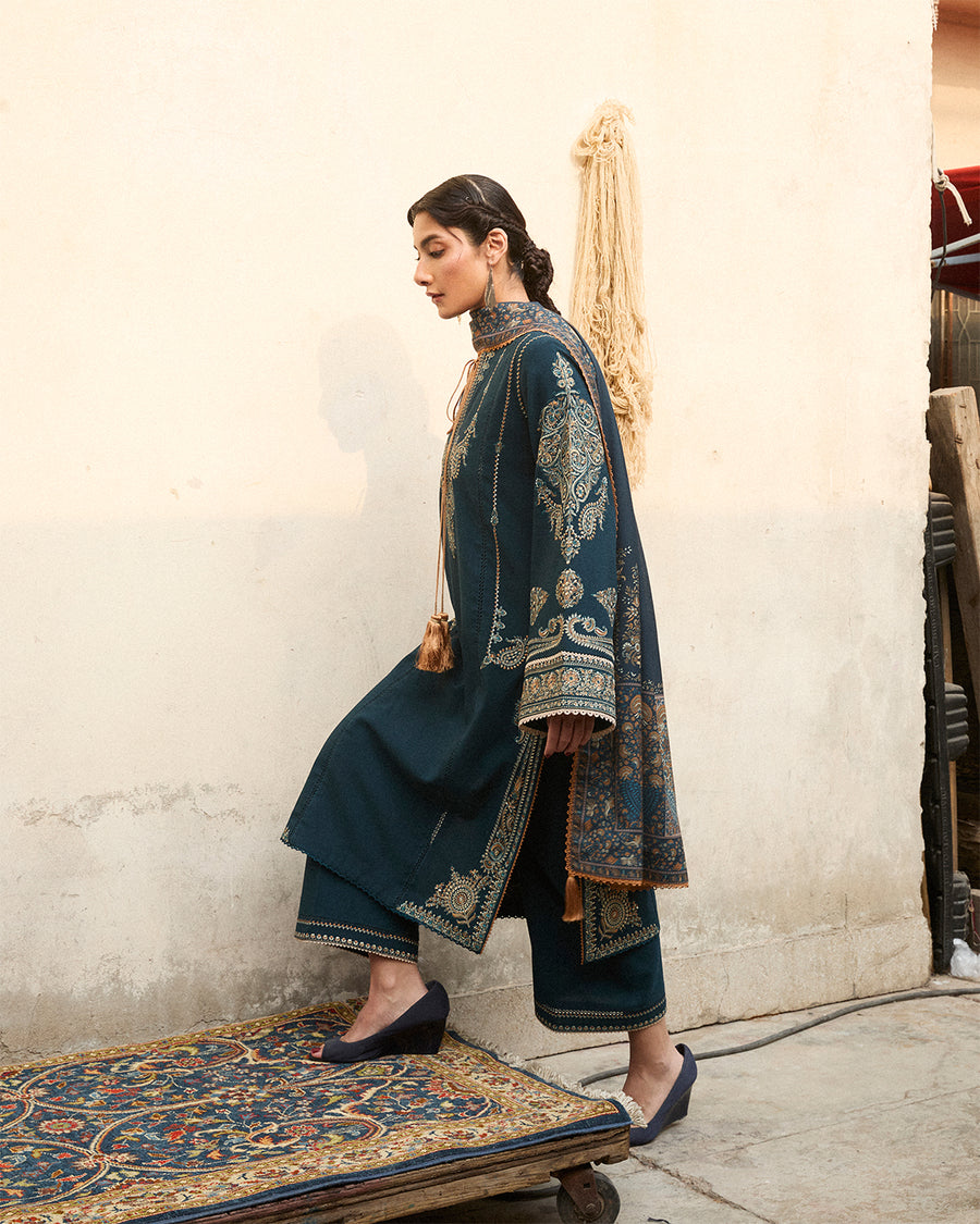 Stitched Karandi Embroidered Jugnu by Hussain Rehar