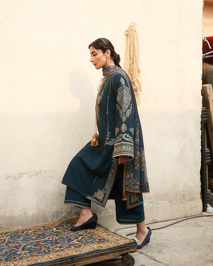 Stitched Karandi Embroidered Jugnu by Hussain Rehar