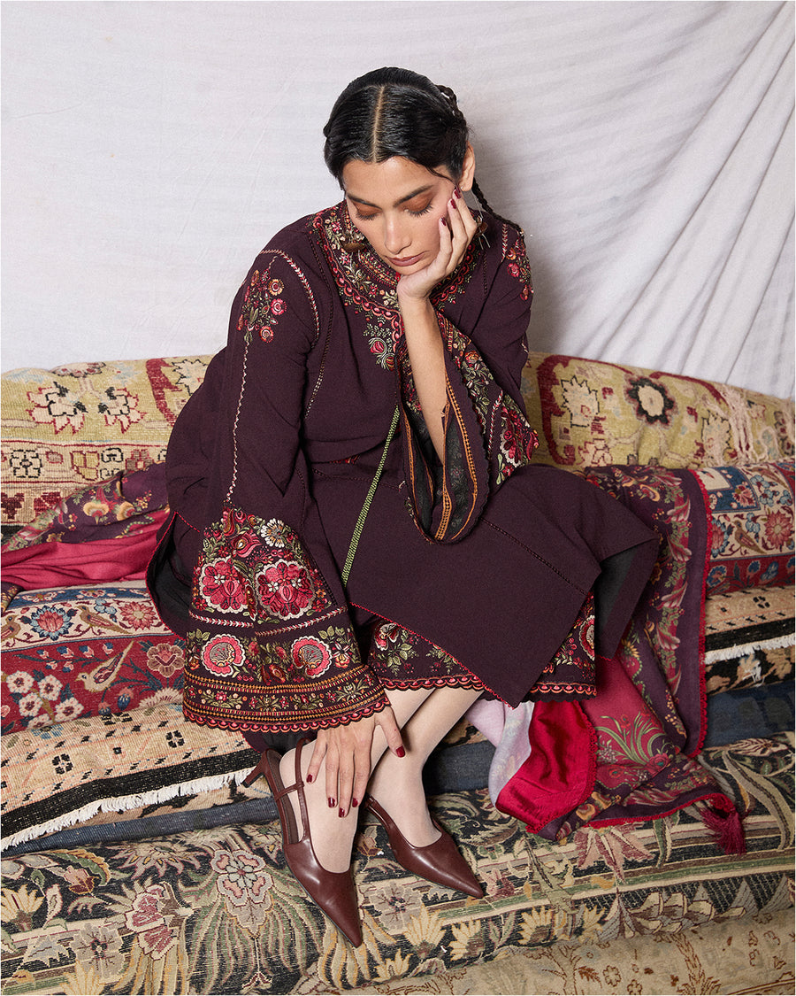 Stitched Karandi Embroidered Jugnu by Hussain Rehar