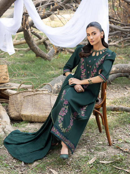 3 PC - Mystique by Sanam Saeed - Stitched Luxury Collection - Emerald Green (Article-05)