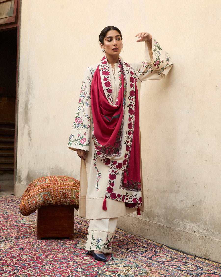 Stitched Karandi Embroidered Jugnu by Hussain Rehar-ZURA