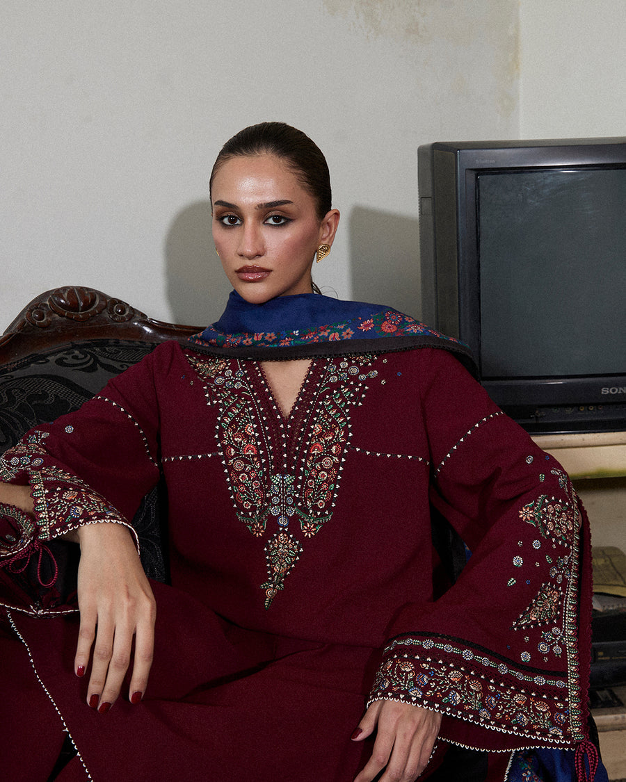 Stitched Karandi Embroidered Jugnu by Hussain Rehar