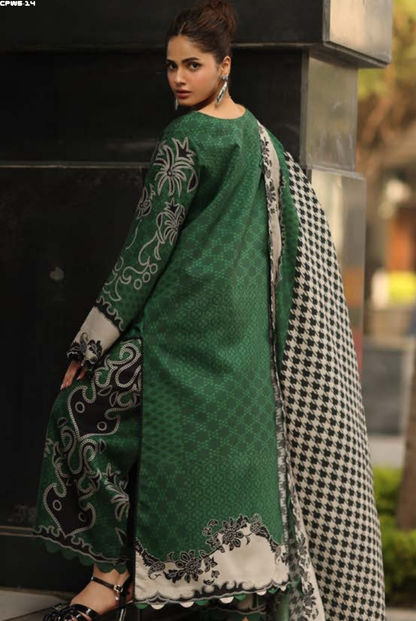 3 Piece Stitched Linen Collection C-Prints by Charizma