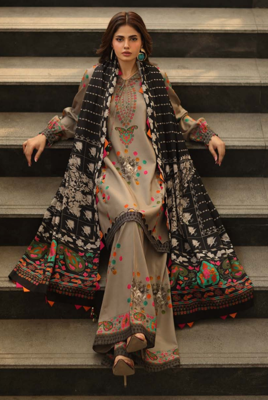 3 Piece Stitched Linen Collection C-Prints by Charizma