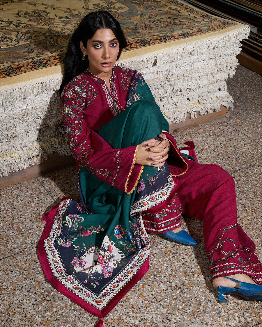 Stitched Karandi Embroidered Jugnu by Hussain Rehar
