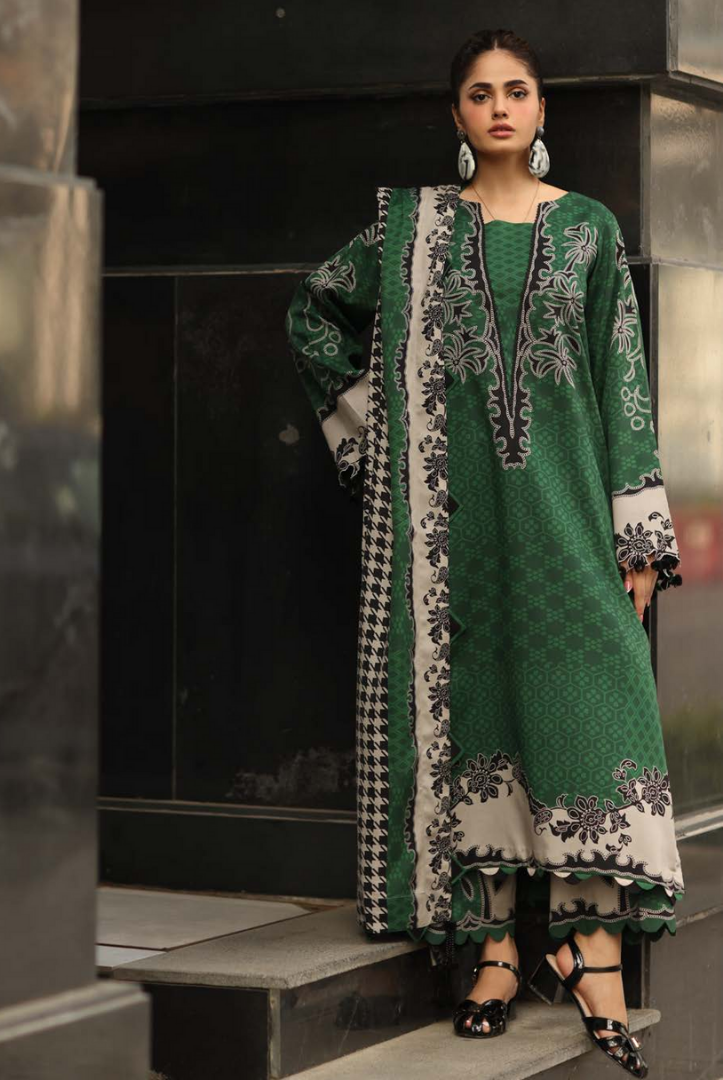 3 Piece Stitched Linen Collection C-Prints by Charizma
