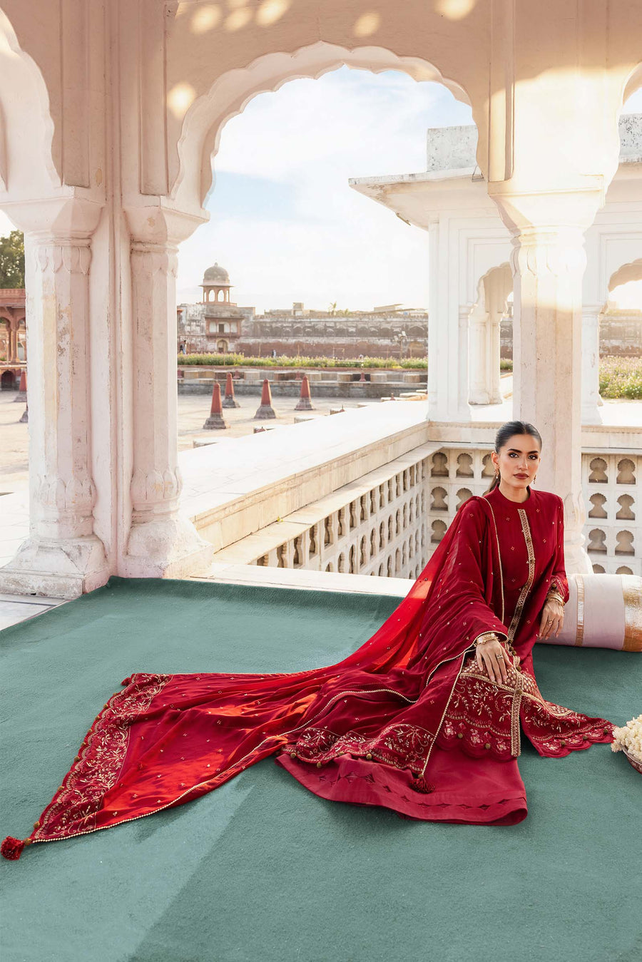 3 Piece Stitched Embroidered Chiffon Suit