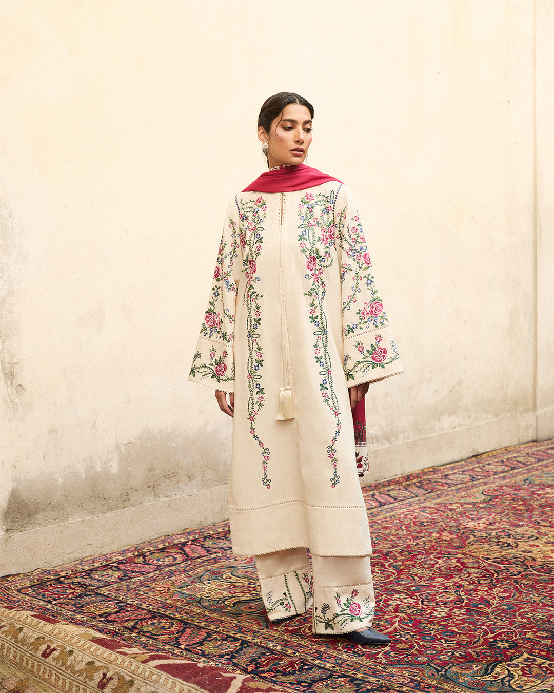 Stitched Karandi Embroidered Jugnu by Hussain Rehar-ZURA