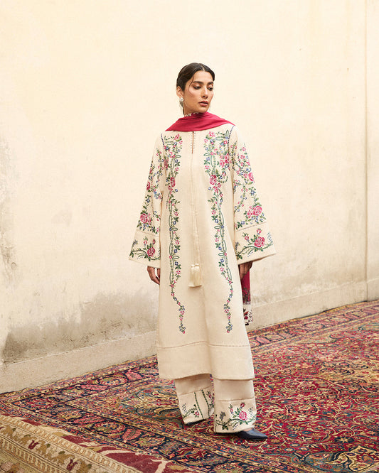 Stitched Karandi Embroidered Jugnu by Hussain Rehar-ZURA