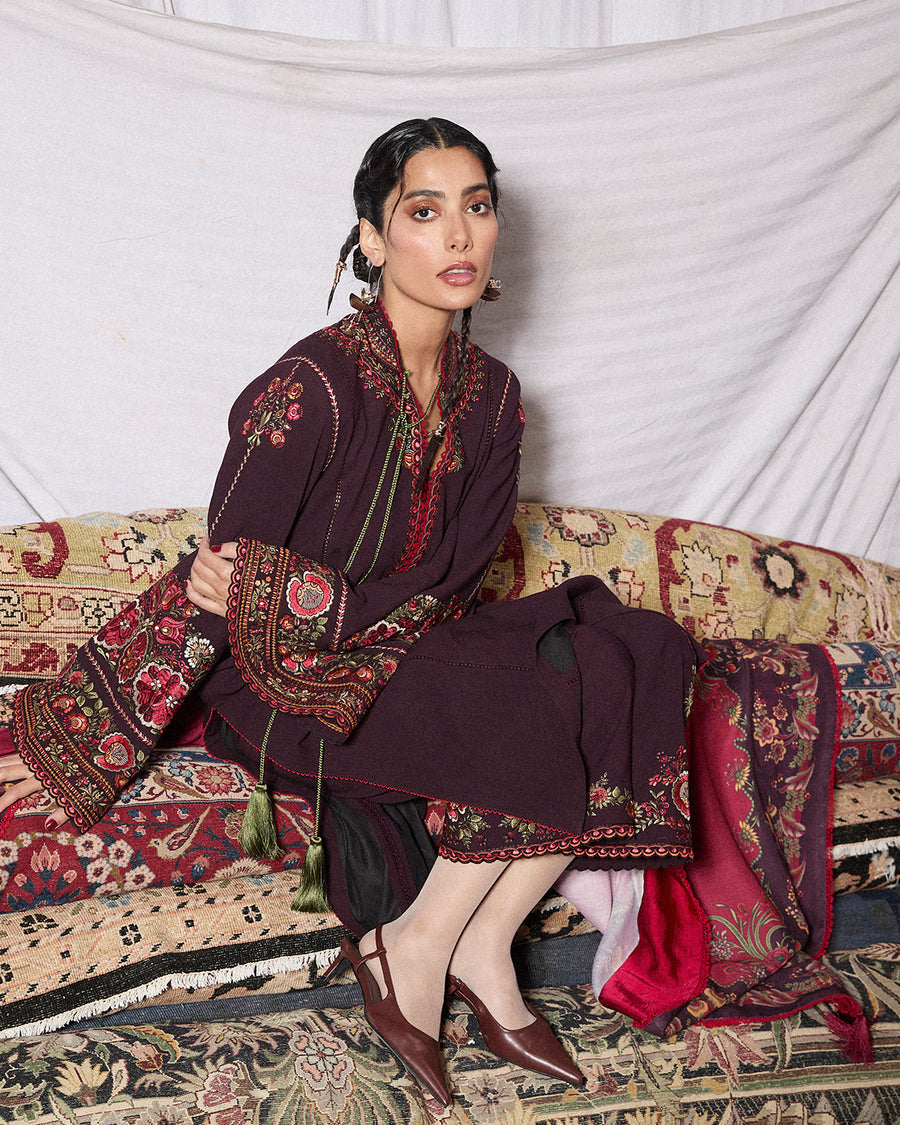 Stitched Karandi Embroidered Jugnu by Hussain Rehar