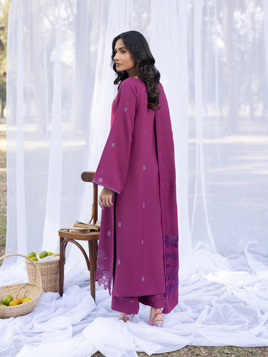 3 PC - Mystique by Sanam Saeed - Stitched Luxury Collection - Plum (Article-04)