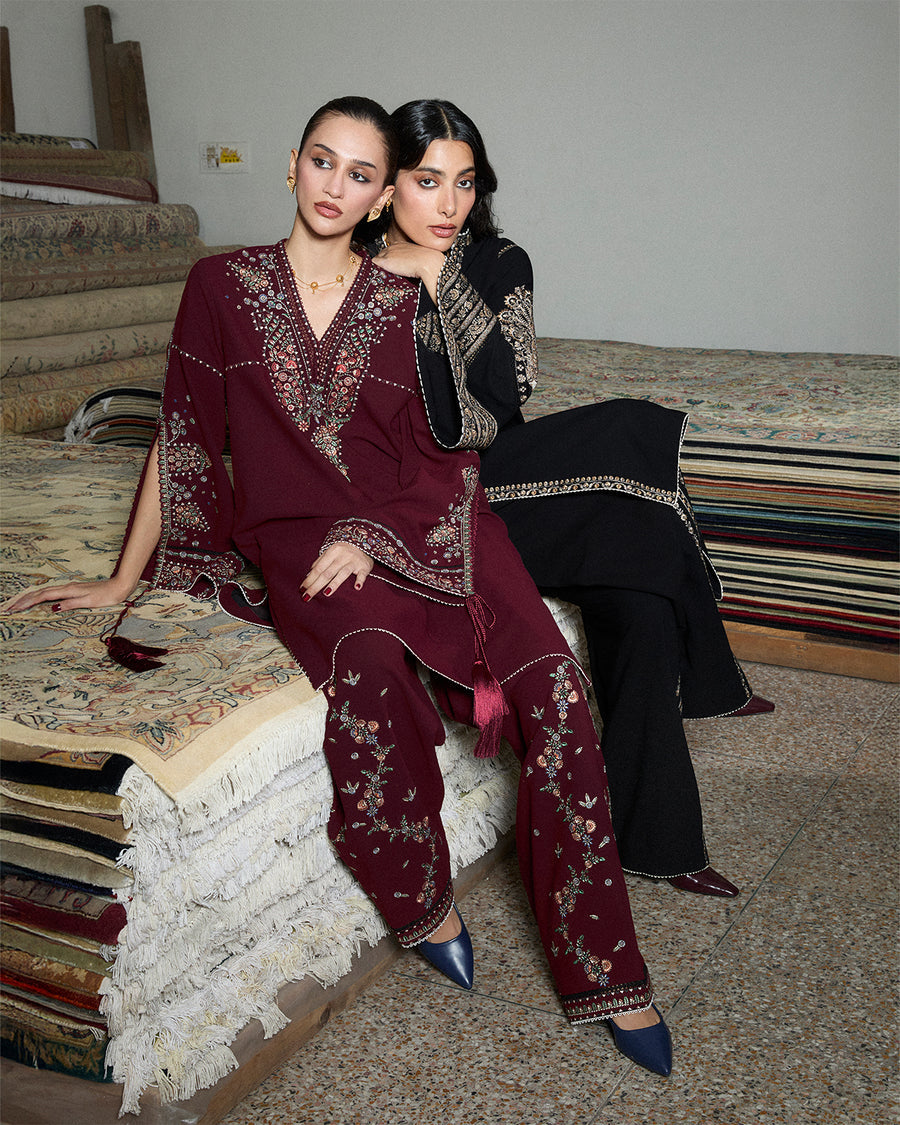 Stitched Karandi Embroidered Jugnu by Hussain Rehar