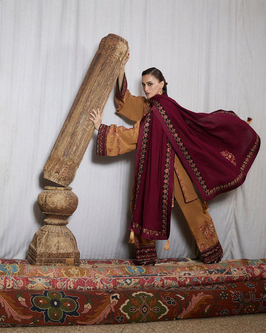 Stitched Karandi Embroidered Jugnu by Hussain Rehar-ZROV