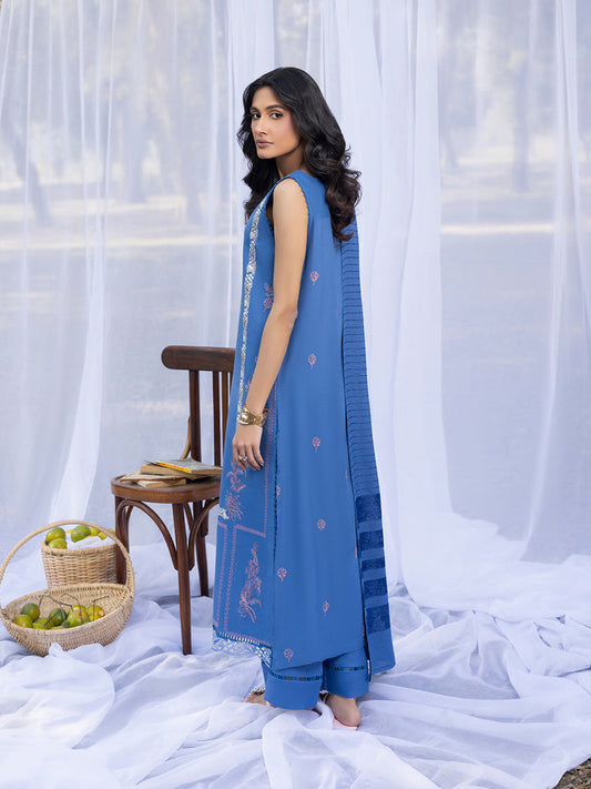 3 PC - Mystique by Sanam Saeed - Stitched Luxury Collection - Sky Blue (Article-07)