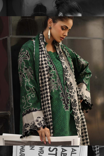 3 Piece Stitched Linen Collection C-Prints by Charizma