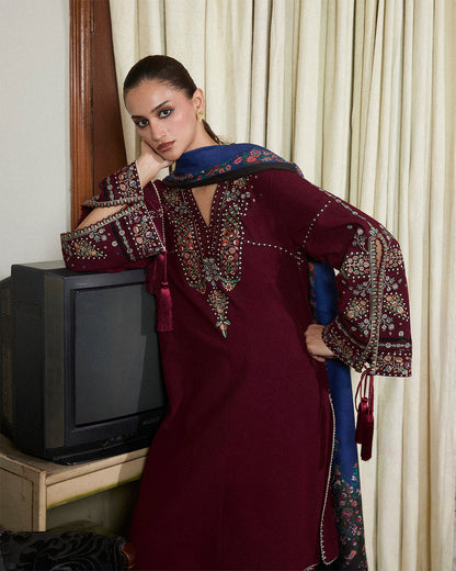 Stitched Karandi Embroidered Jugnu by Hussain Rehar