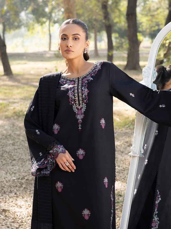 3 PC - Mystique by Sanam Saeed - Stitched Luxury Collection - Classic Black (Article-03)
