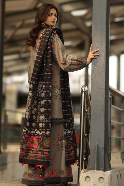 3 Piece Stitched Linen Collection C-Prints by Charizma