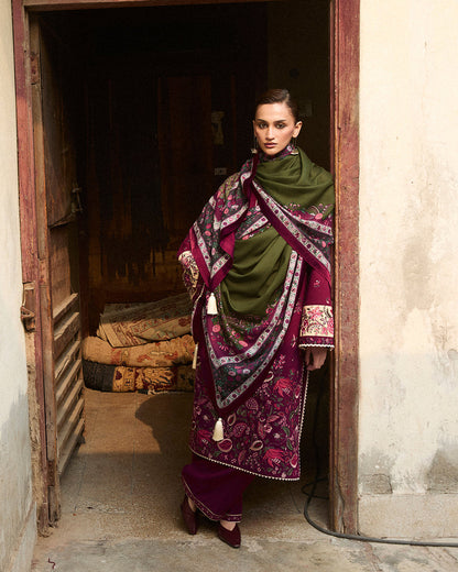 Stitched Karandi Embroidered Jugnu by Hussain Rehar-TIRAN