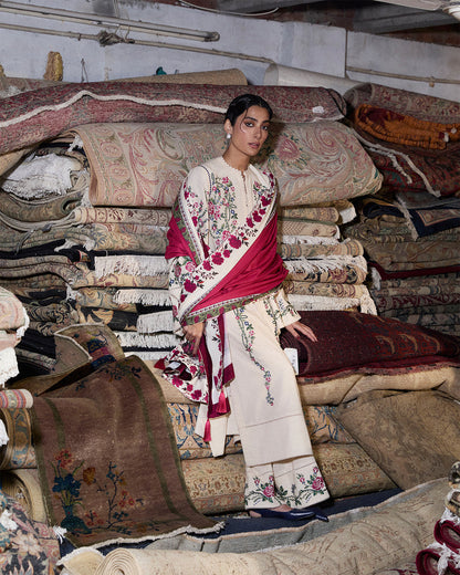 Stitched Karandi Embroidered Jugnu by Hussain Rehar-ZURA