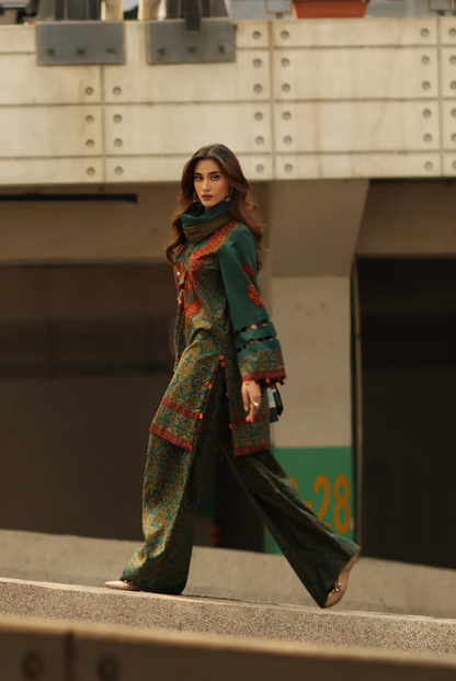 3 Piece Stitched Linen Collection C-Prints by Charizma