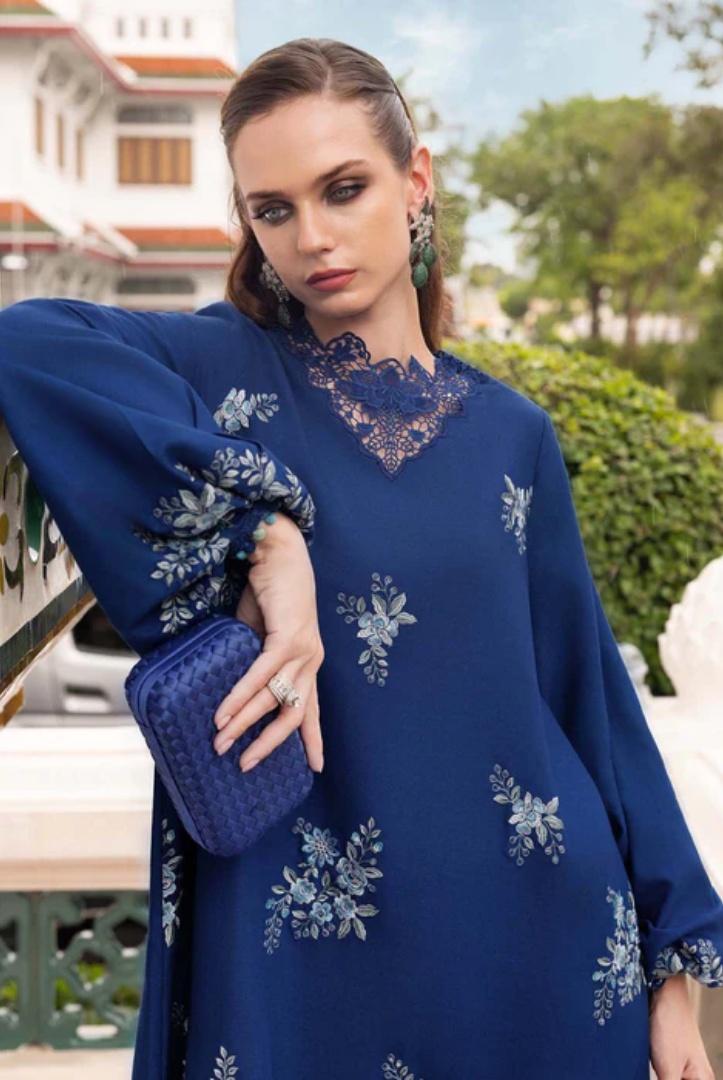 3 Piece Stitched Printed Linen Suit Maria B MPrints Winter Collection MBMP