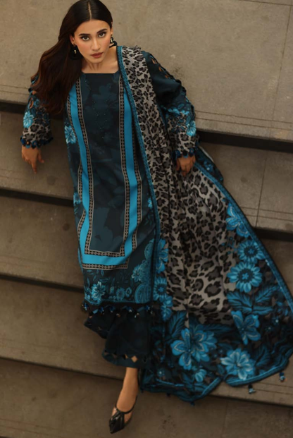 3 Piece Stitched Linen Collection C-Prints by Charizma