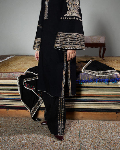 Stitched Karandi Embroidered Jugnu by Hussain Rehar-TILA