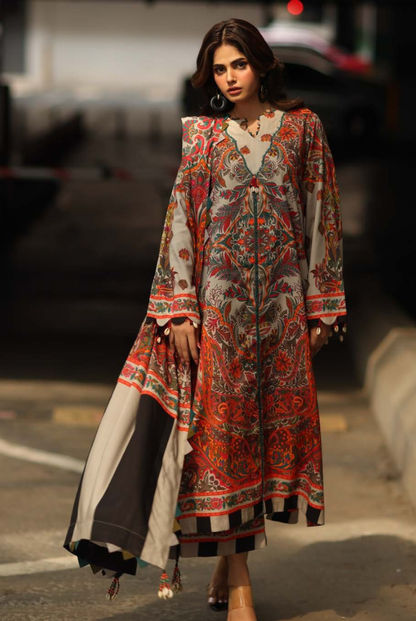 3 Piece Stitched Linen Collection C-Prints by Charizma