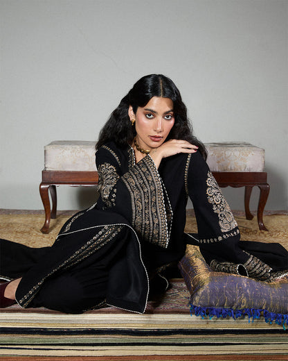 Stitched Karandi Embroidered Jugnu by Hussain Rehar-TILA