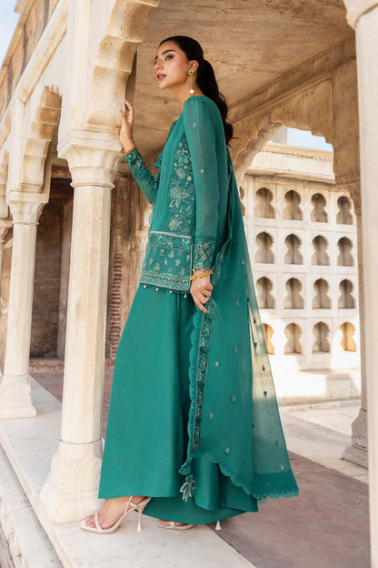 3 Pc Stitched Embroidered Chiffon Suit