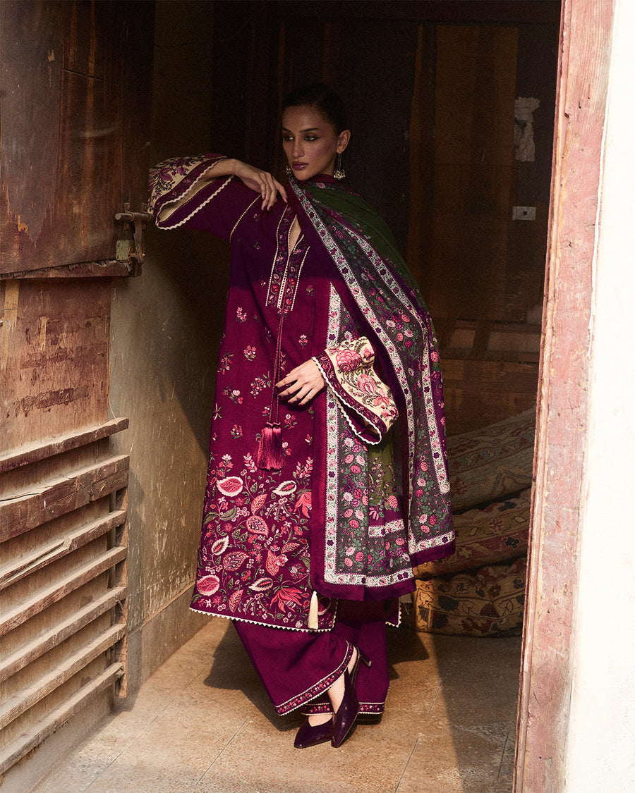 Stitched Karandi Embroidered Jugnu by Hussain Rehar-TIRAN