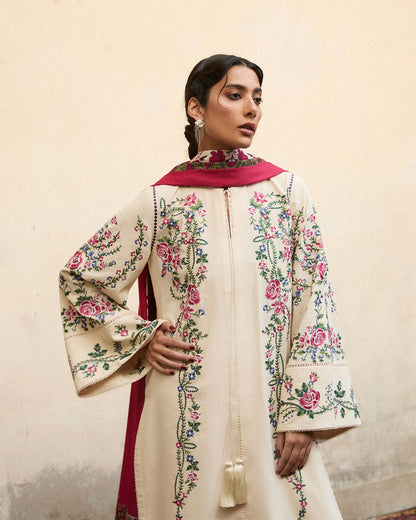 Stitched Karandi Embroidered Jugnu by Hussain Rehar-ZURA