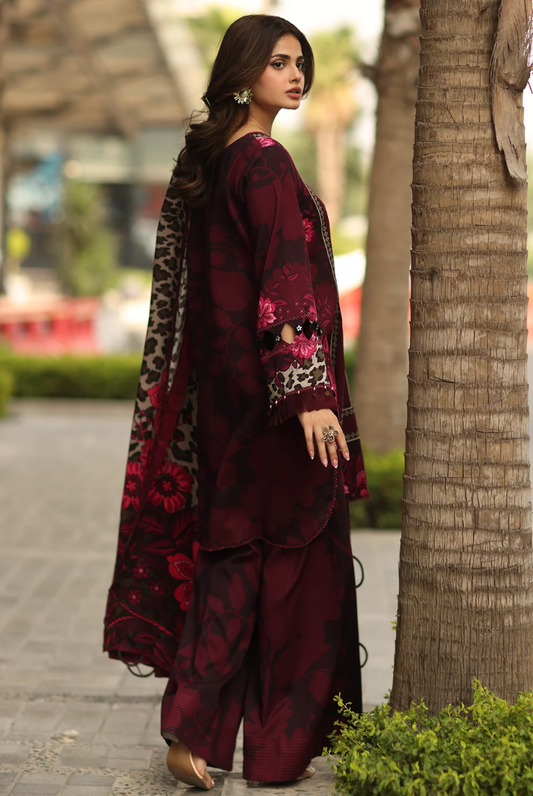 3 Piece Stitched Linen Collection C-Prints by Charizma
