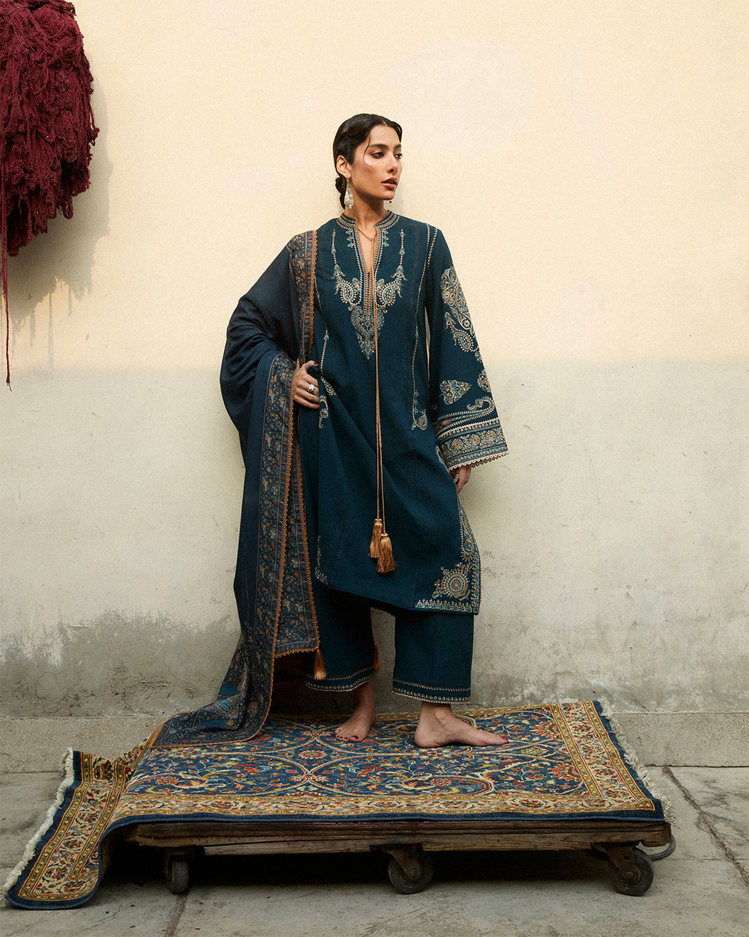 Stitched Karandi Embroidered Jugnu by Hussain Rehar
