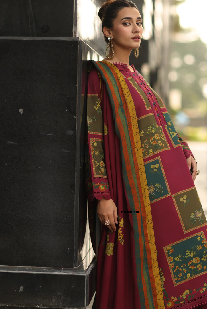 3 Piece Stitched Linen Collection C-Prints by Charizma
