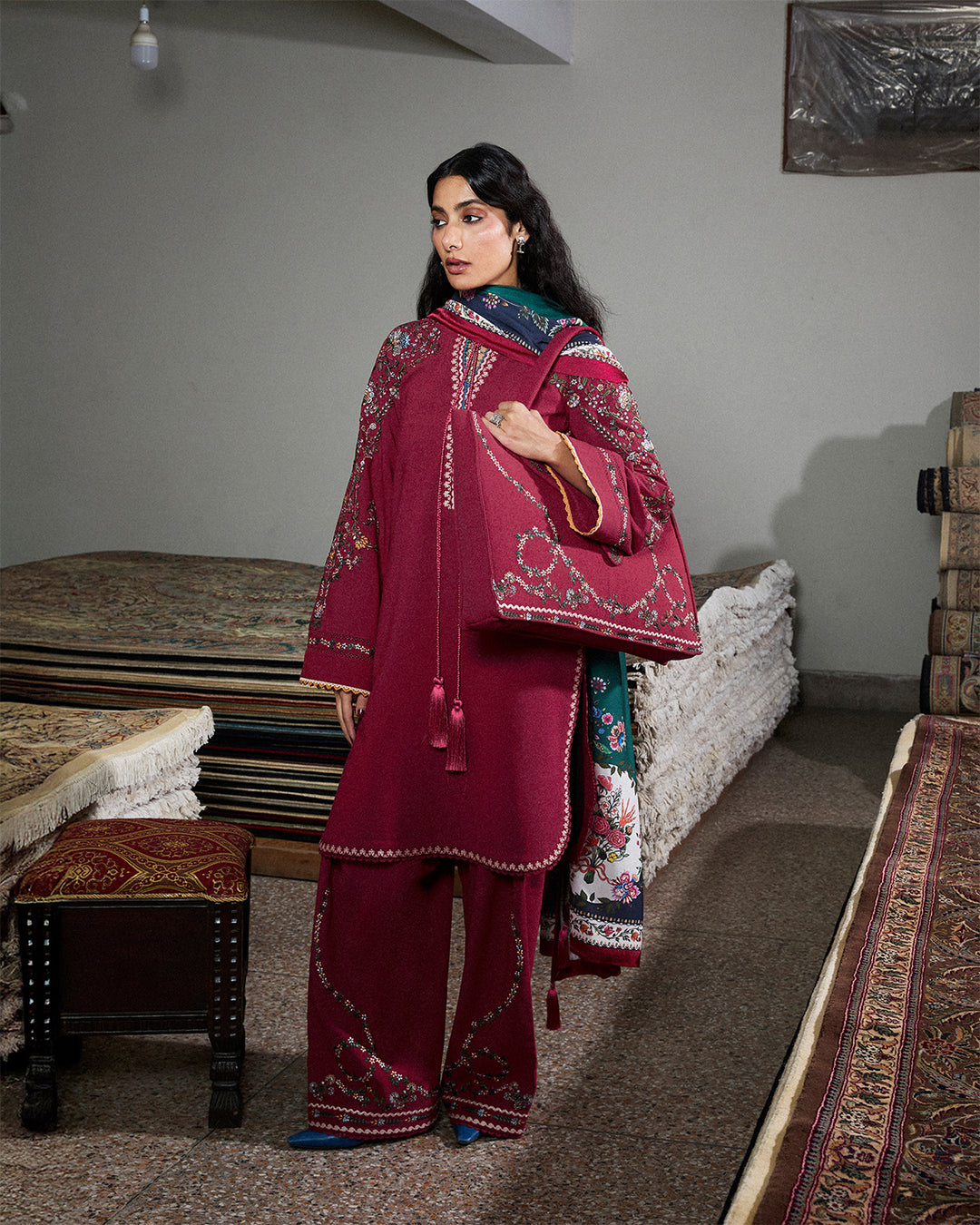 Stitched Karandi Embroidered Jugnu by Hussain Rehar